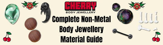 Selection of non-metal body jewellery