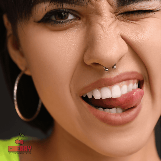 Titanium Ball Circular Horseshoe Barbell Externally Threaded 16g - 14g