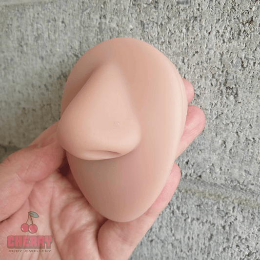 Clear Nose Ring Ball Top