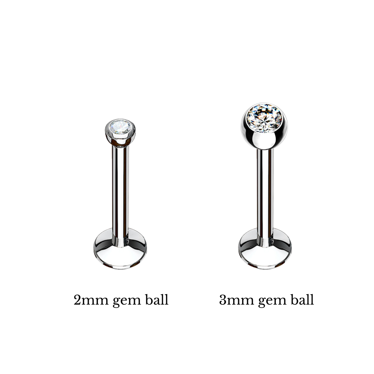 Gem ball sizing comparisons