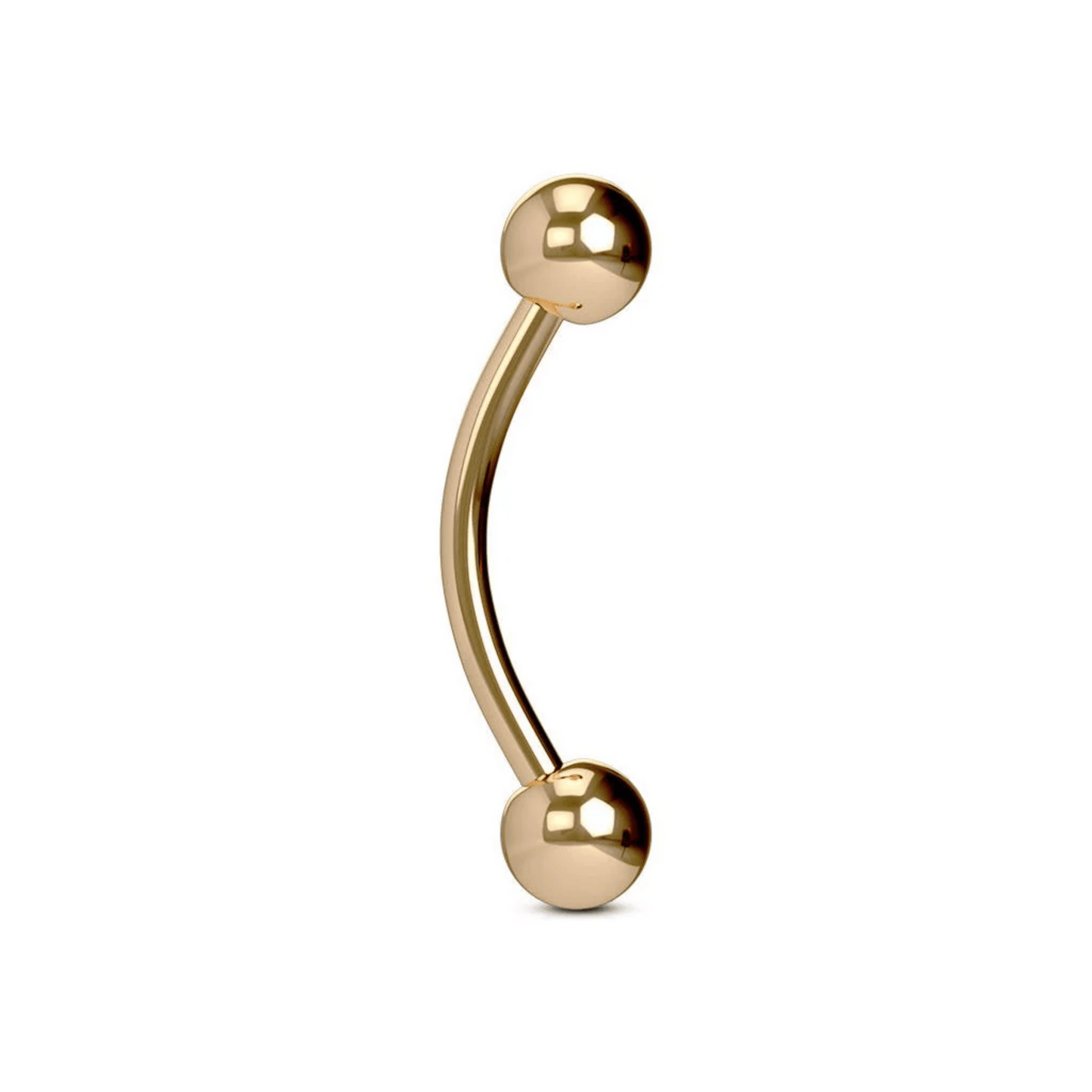 Gold Steel Curved Barbell