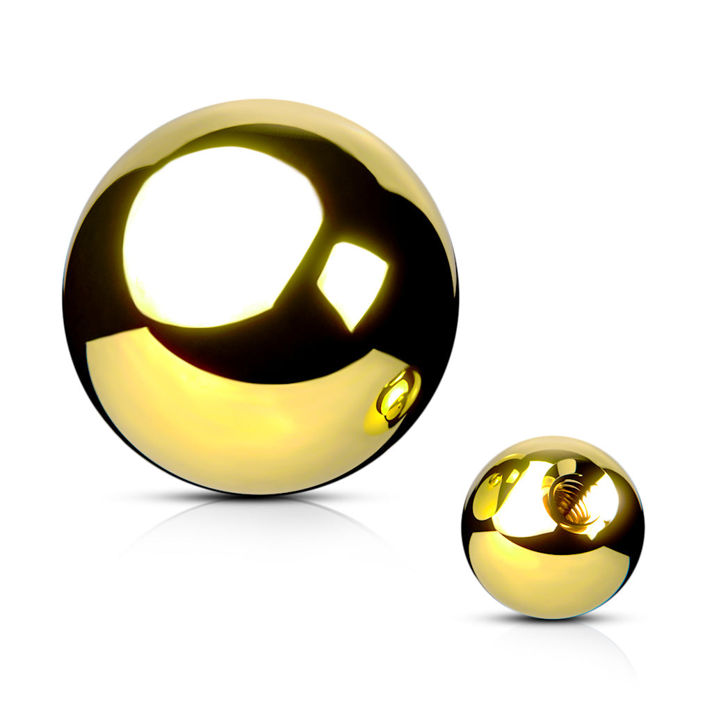 Gold Steel Piercing Jewellery Replacement Ball
