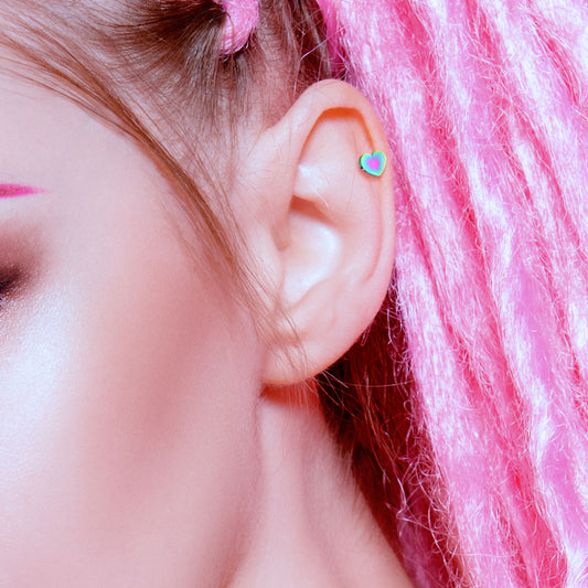 Heart Tragus Cartilage Earring 16g