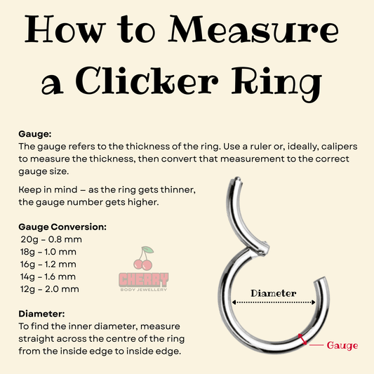 How to measure a clicker ring