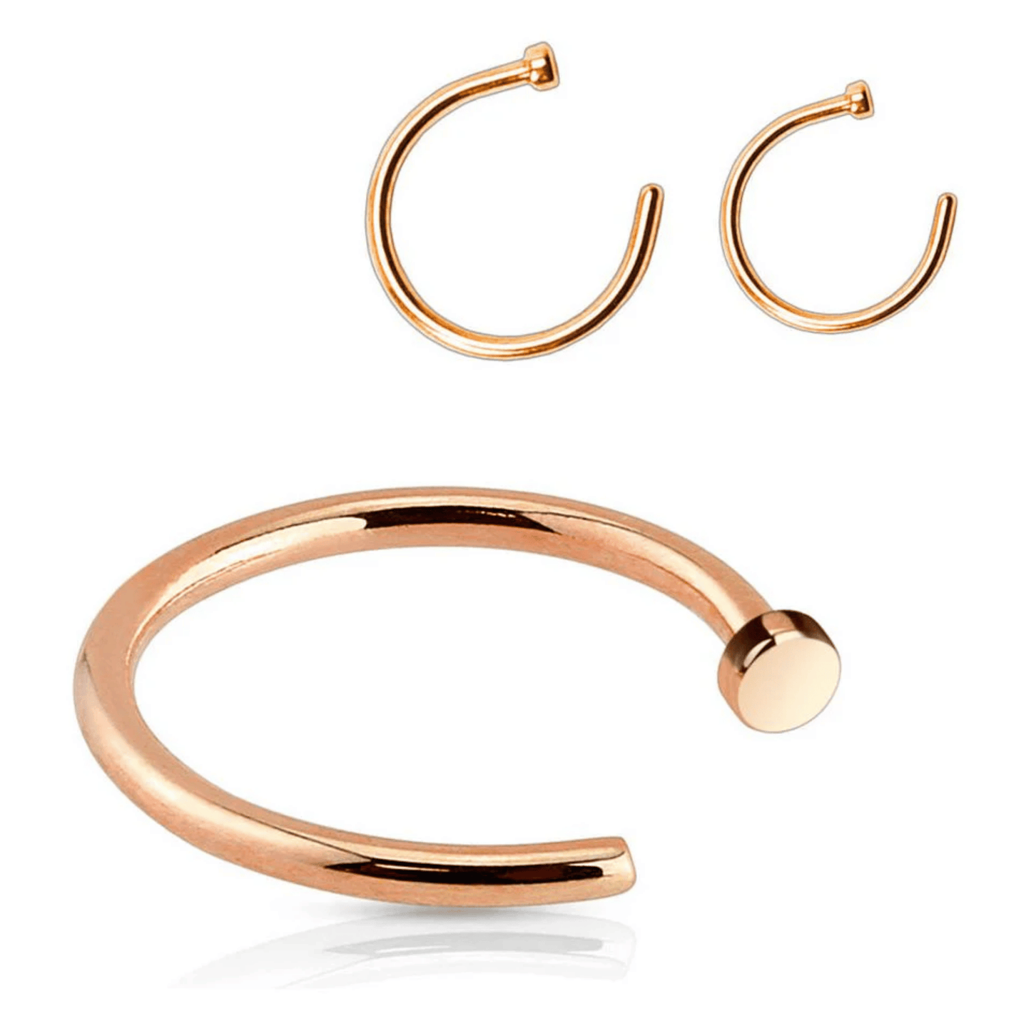Rose Gold Ion Plated Nose Ring