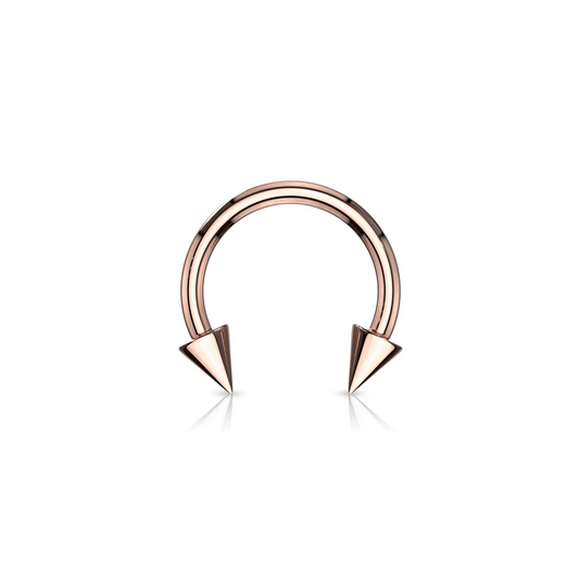 Rose Gold Spike Horseshoe