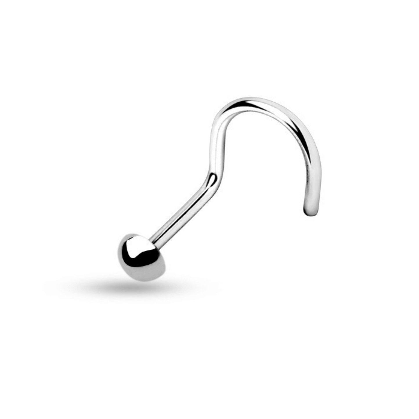 Silver Steel Dome Nose Screw Ring