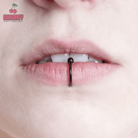 Titanium Black Captive Bead Ring 16g