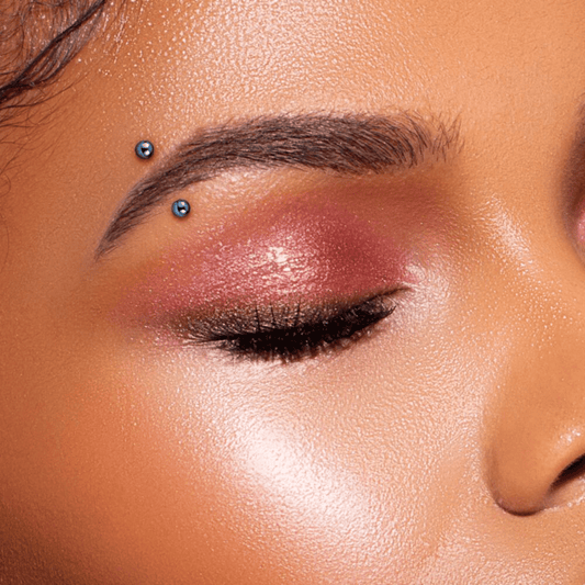 Titanium Curved Internally Threaded Barbell with Ball