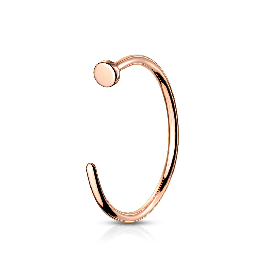 Titanium Rose Gold Nose Ring 18g-20g