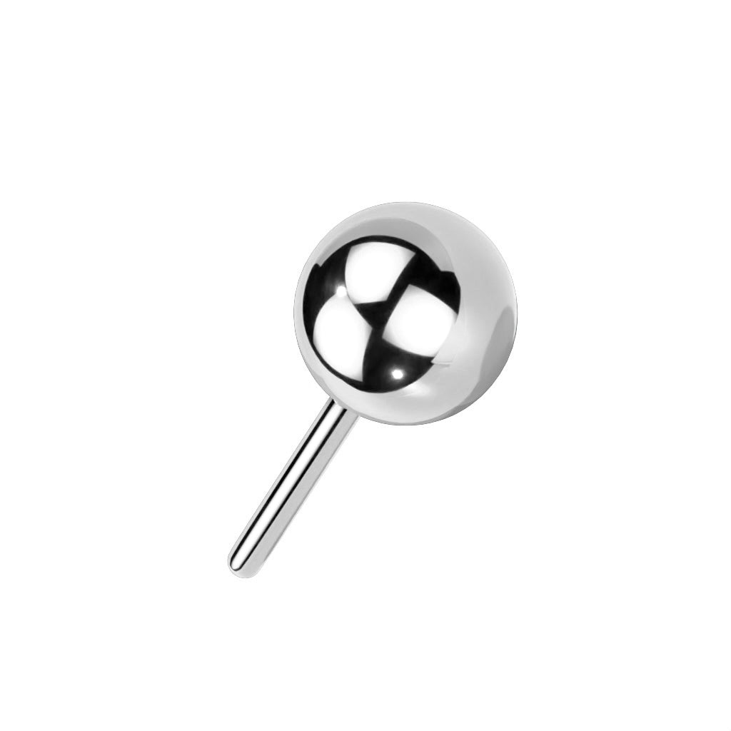 Titanium Silver Ball Threadless Jewellery Top
