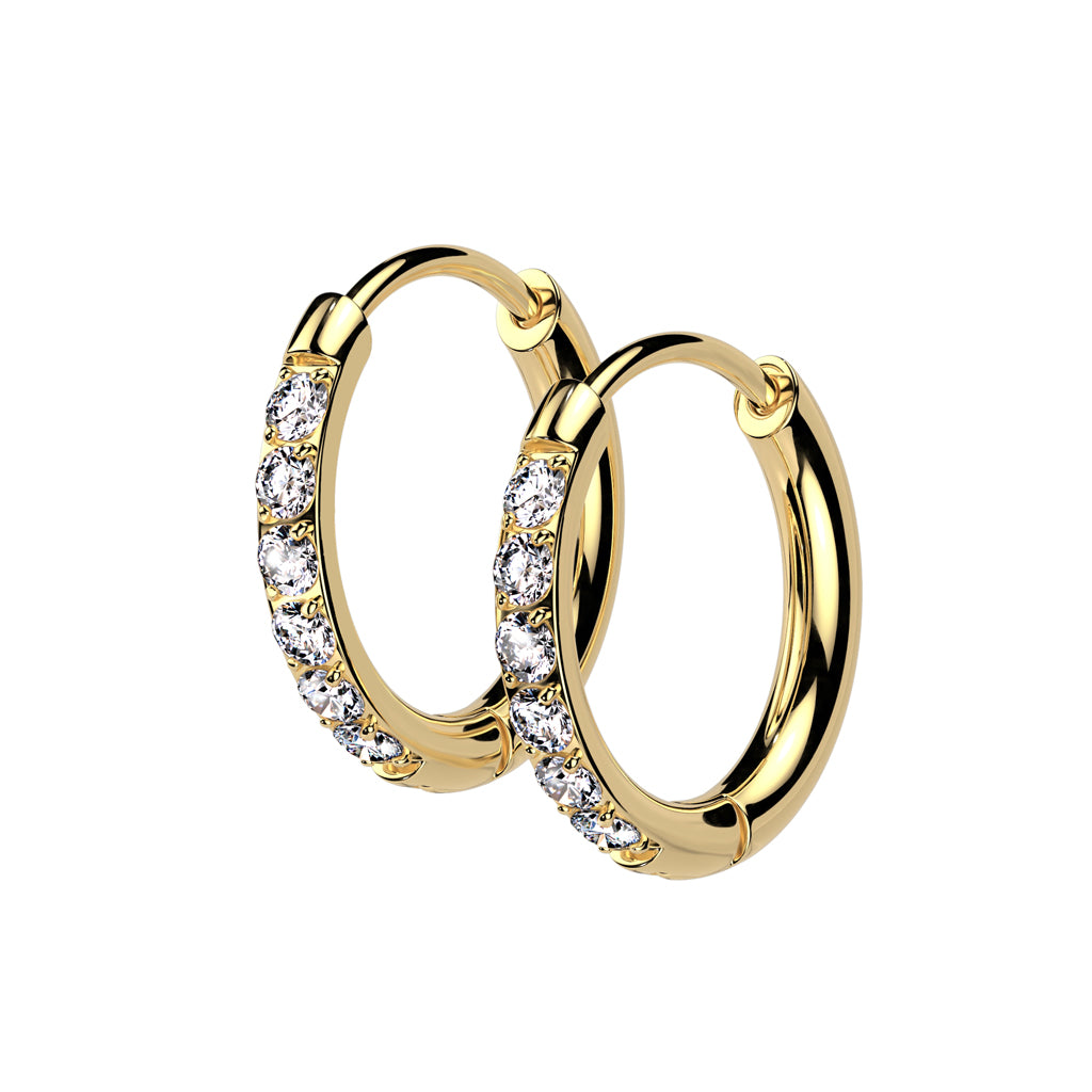 gold huggie earrings nz