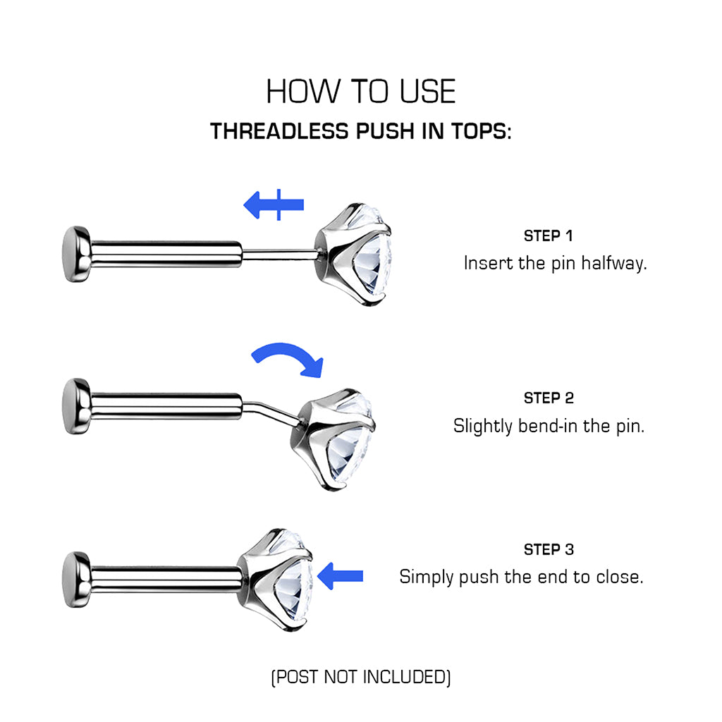 How to use threadless body jewellery