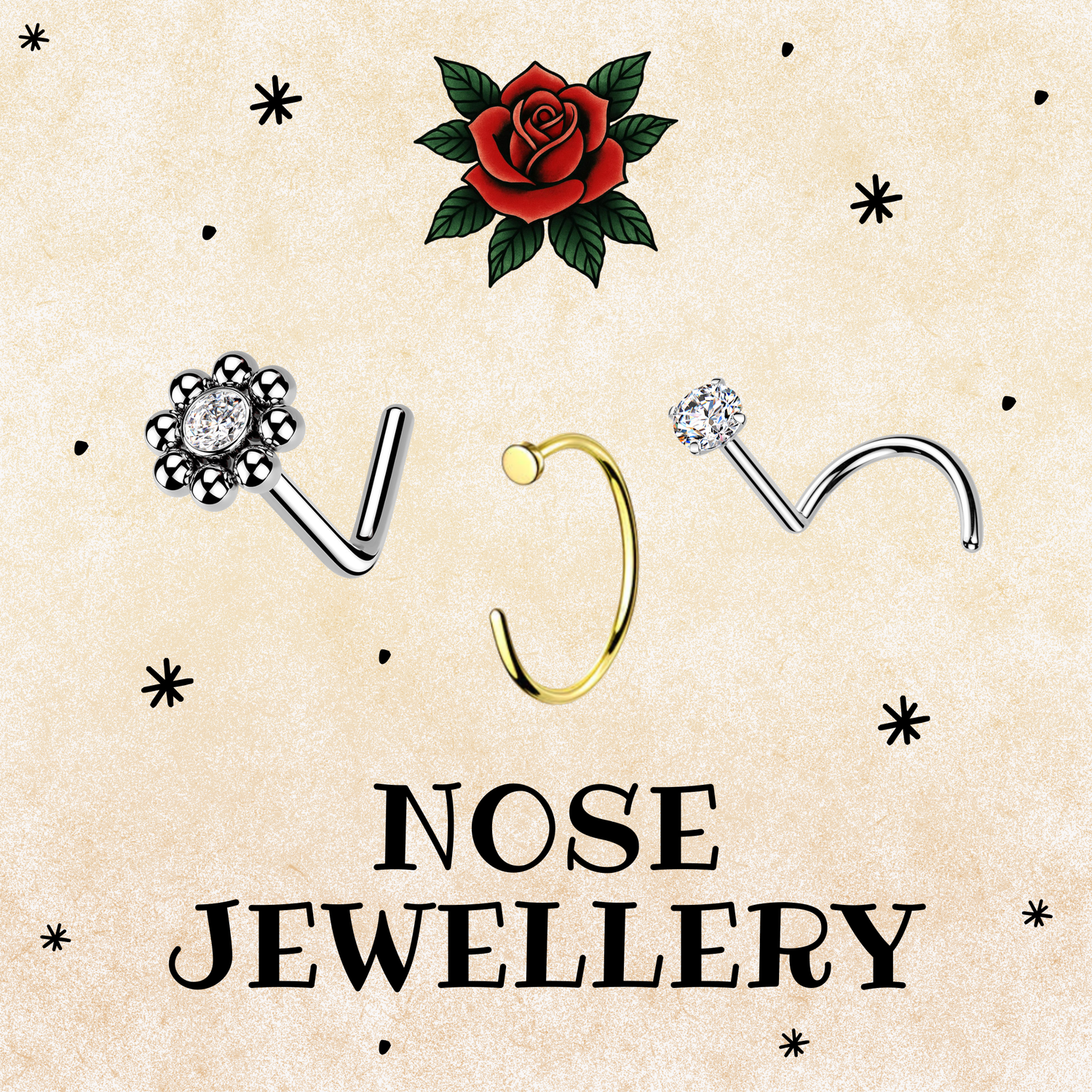 Nose Rings NZ & Nose Studs