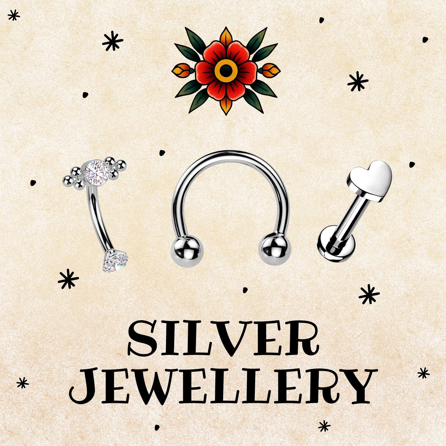 Silver Body Jewellery