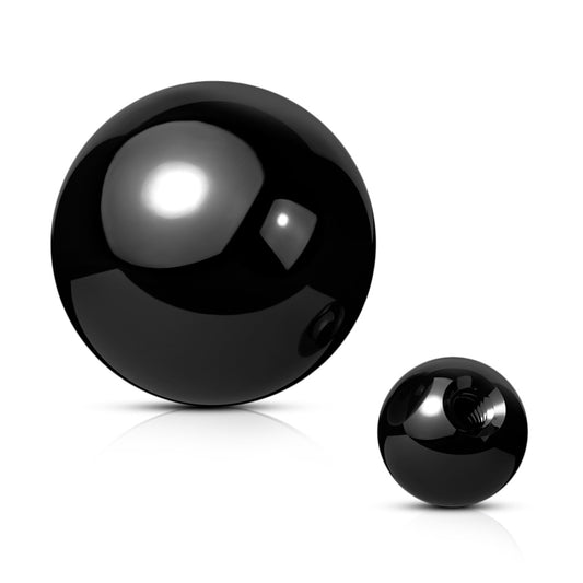 Black Steel Piercing Jewellery Replacement Ball