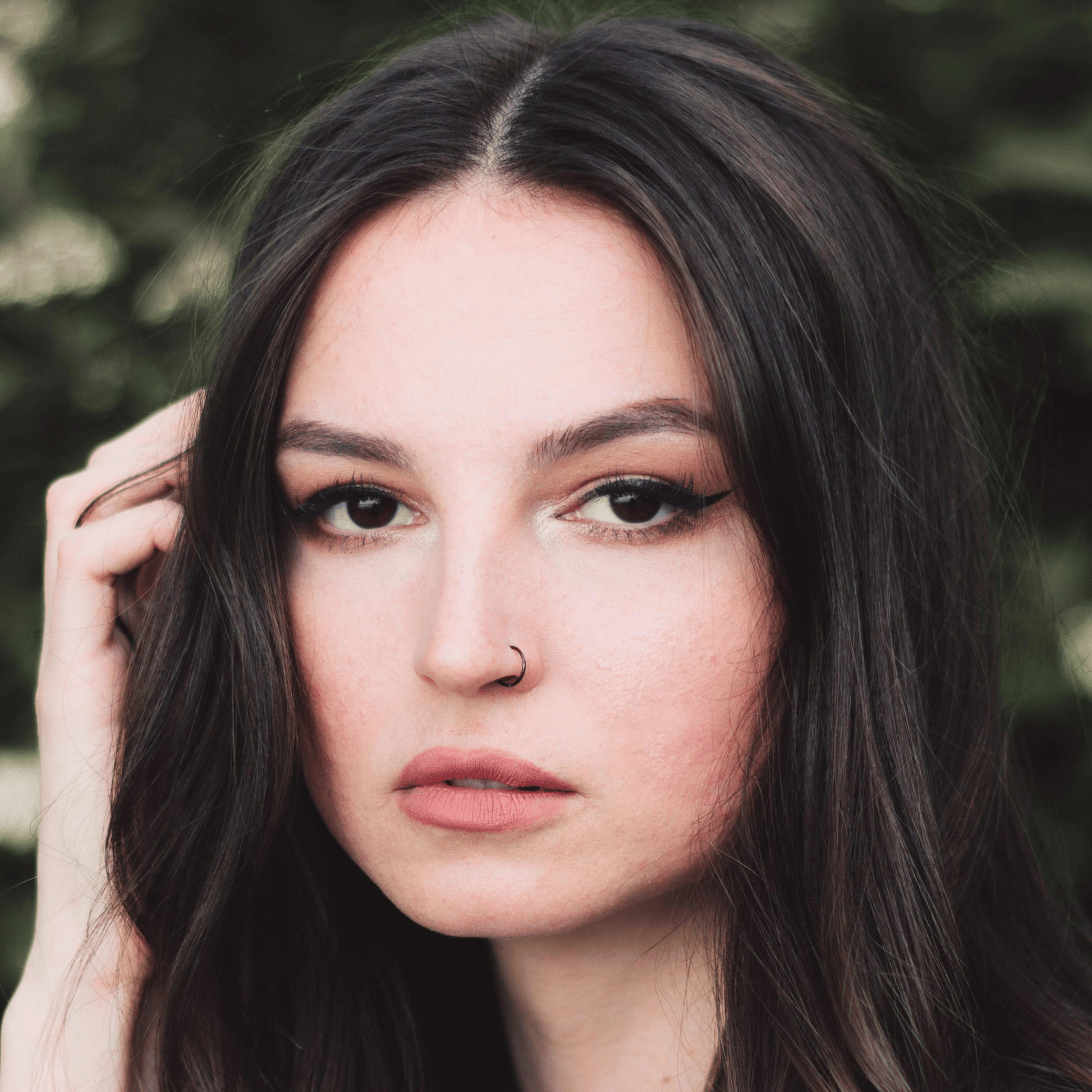 Black Titanium Hinged Clicker Nose Ring