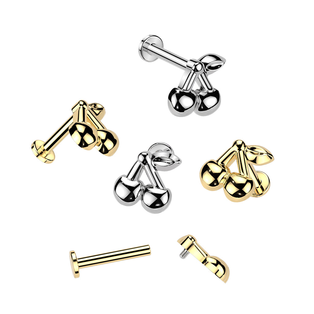 Cherries Flat Back Stud 16g