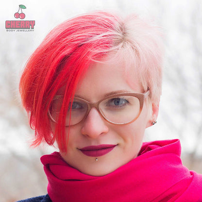 Clear Gem Ball Threadless Push Fit Flat Back Stud 20g-16g