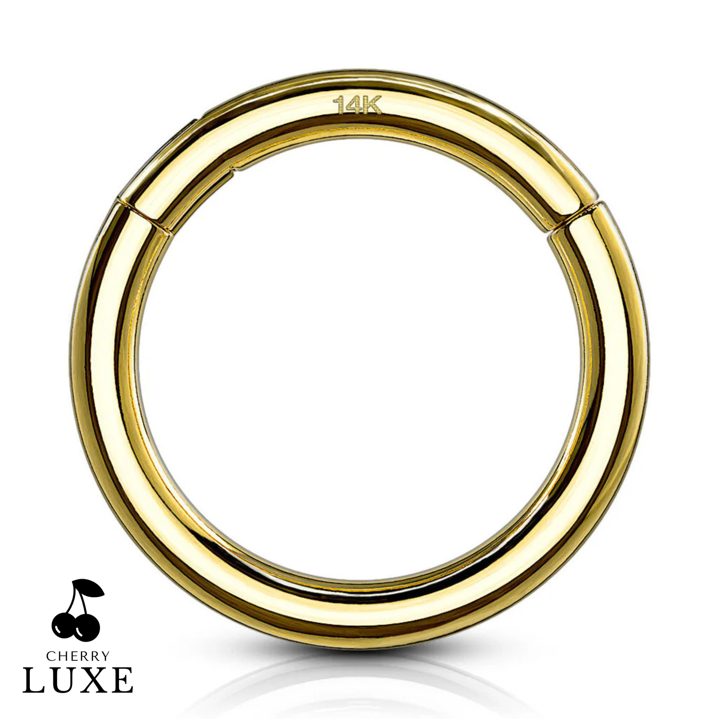 14ct Solid Yellow Gold Hinged Clicker Ring