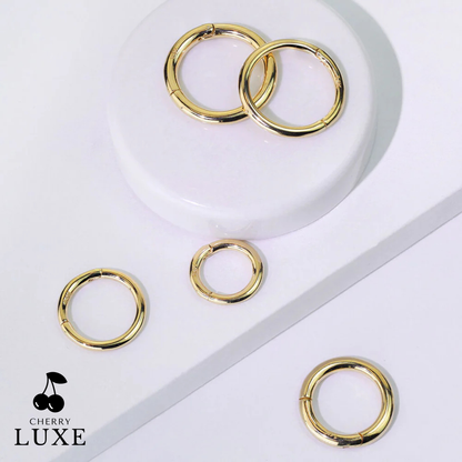 14ct Solid Yellow Gold Hinged Clicker Ring