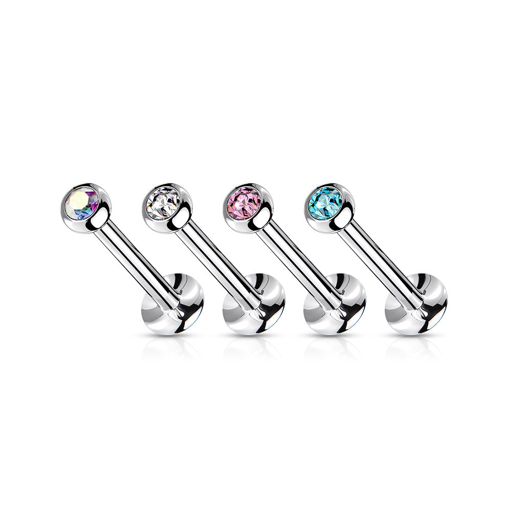 Gem Ball Threadless Flat Back Stud 20g-16g