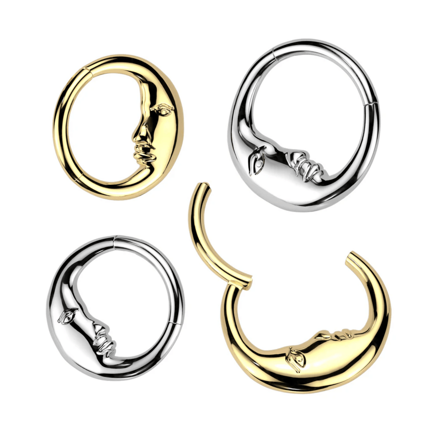 Hinged clicker ring
