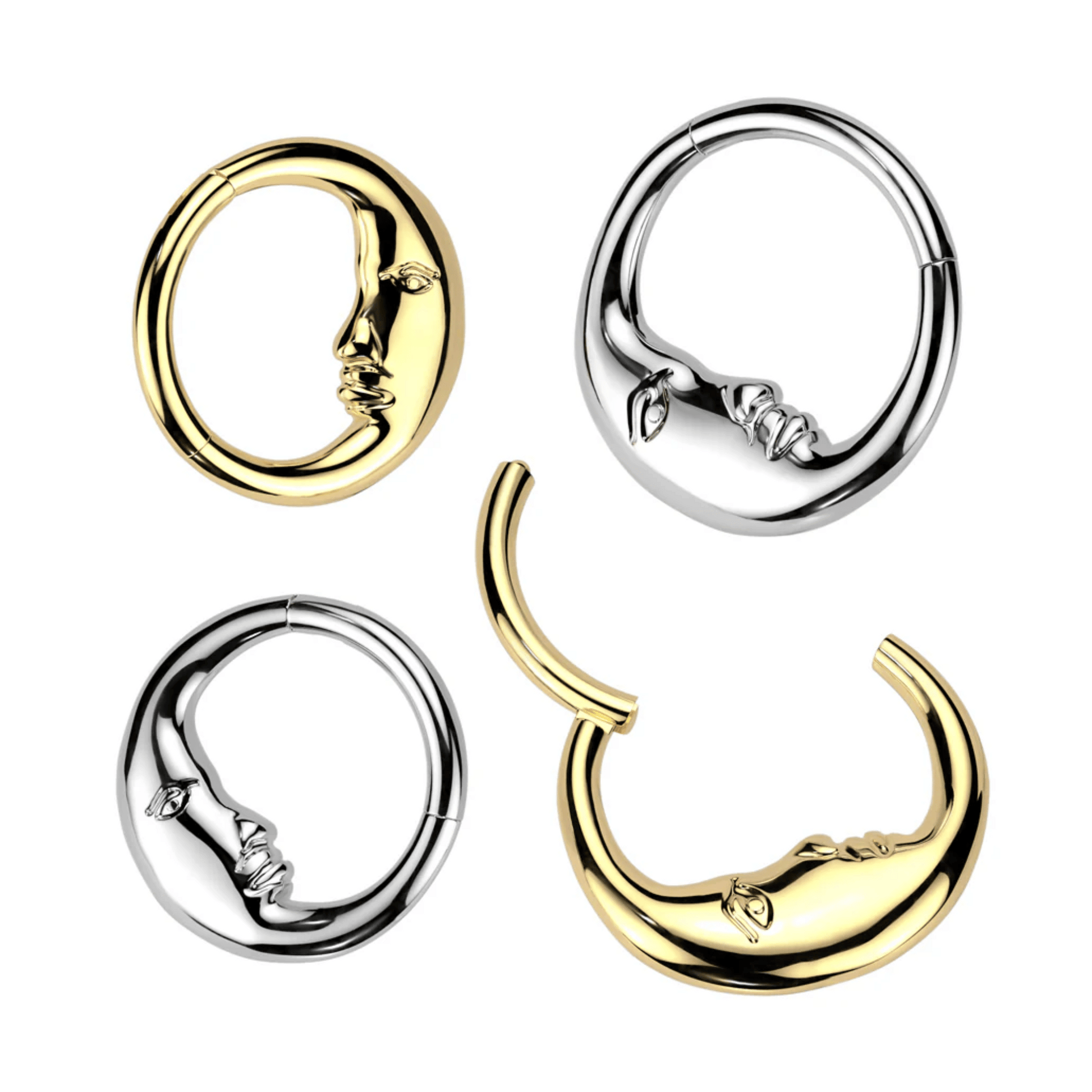 Hinged clicker ring
