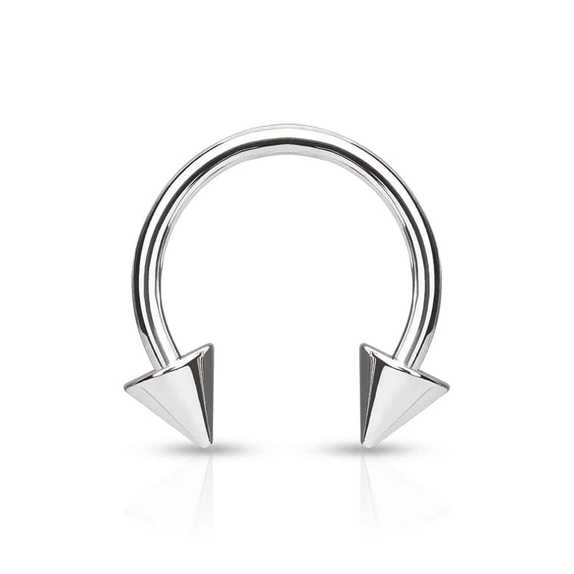 Implant Grade Titanium Circular Horseshoe Barbell with Spike