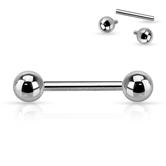 Implant Grade Titanium Straight Internally Threaded Barbell