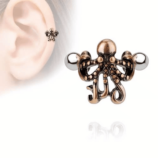 Octopus Helix Cartilage Ear Cuff 16g