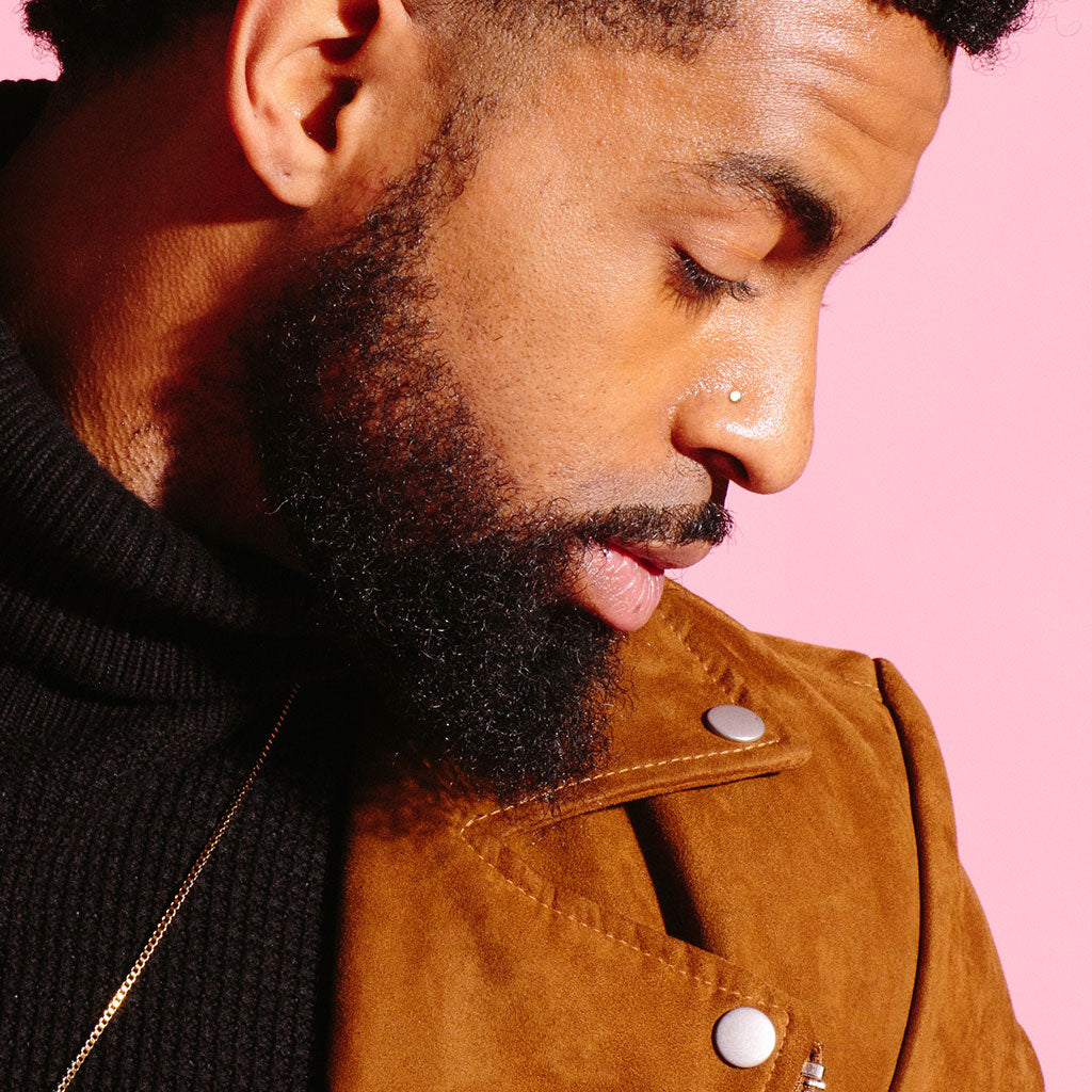 Silver Circular Flat Disc 'L' Bend Nose Stud 20g model