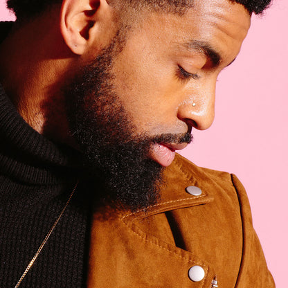 Silver Circular Flat Disc 'L' Bend Nose Stud 20g model