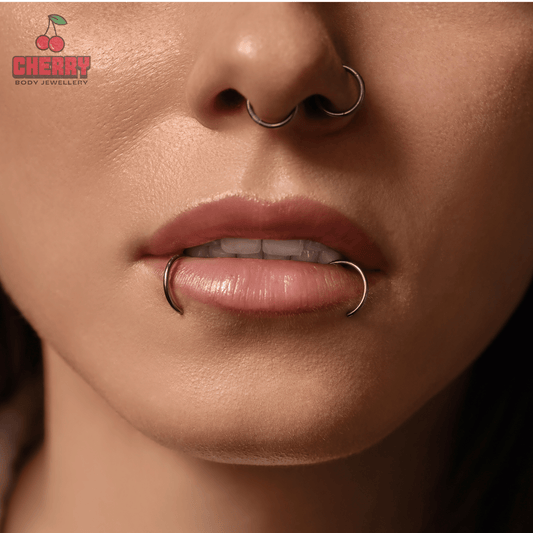 Silver Steel Hinged Piercing Clicker Ring 20g-10g