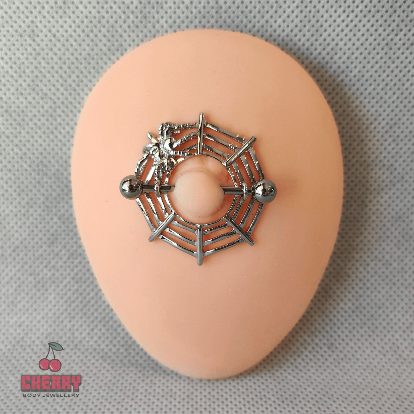 Spider in Web Nipple Shield Bar