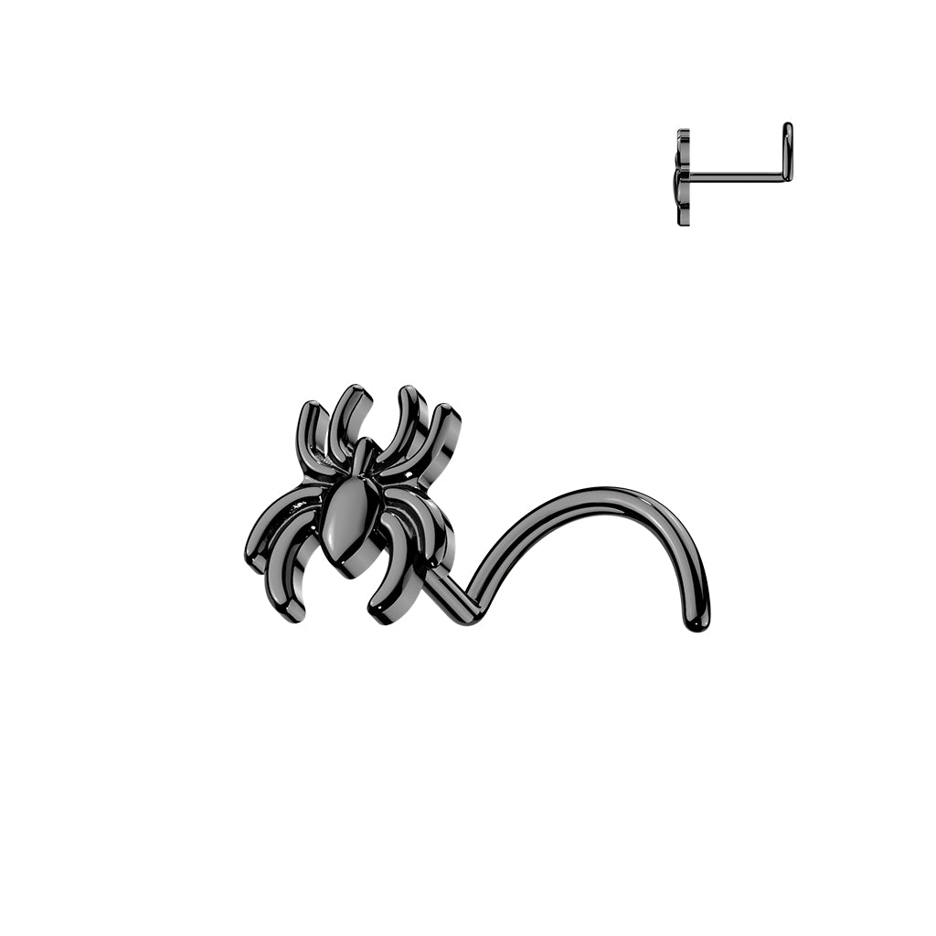 Spider Top Black Steel Nose Screw 20g