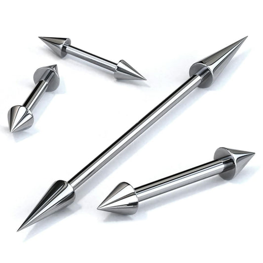 Steel Spiked Barbell