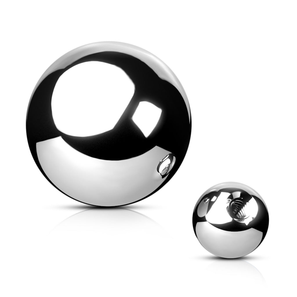 Steel piercing replacement ball Externally threaded