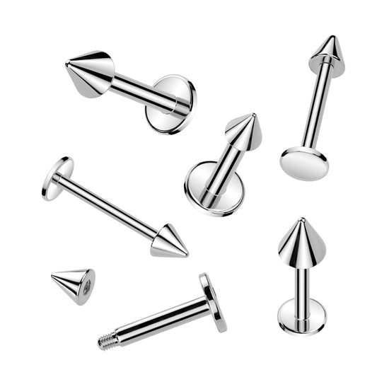 Surgical Steel Flat Back Stud Bar with Spike