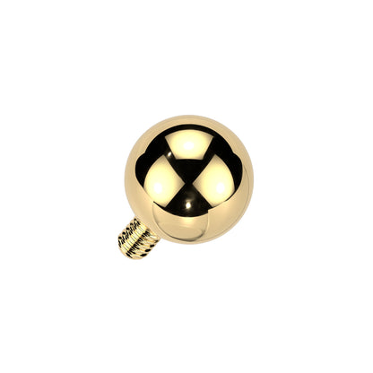 Titanium Gold Internally Threaded Replacement Ball