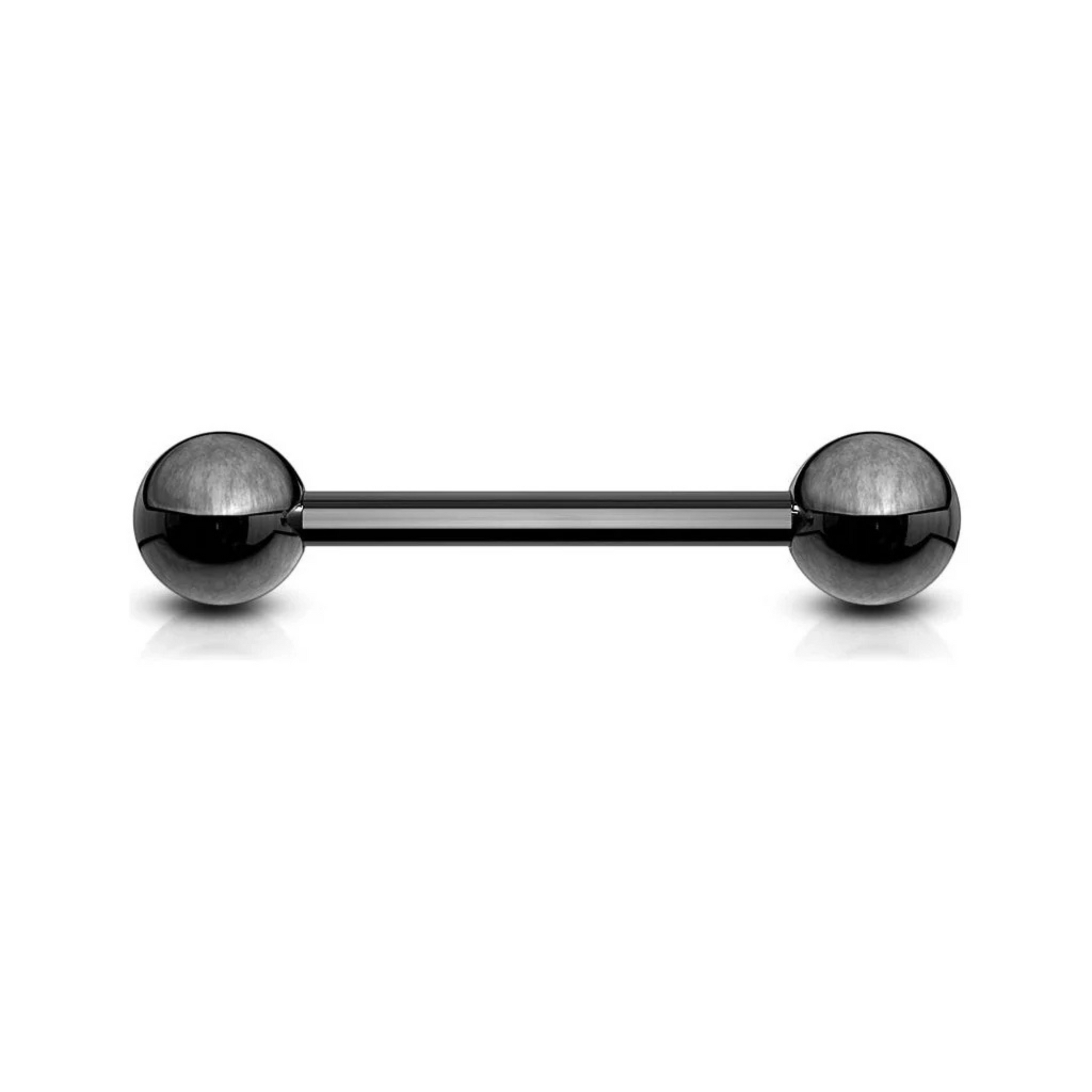 Titanium IP straight barbell black