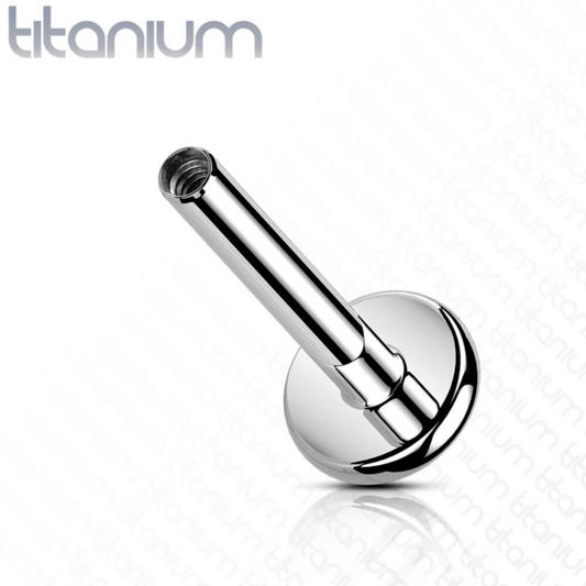 Titanium Internally Threaded Flat Back Stud Posts 3pk