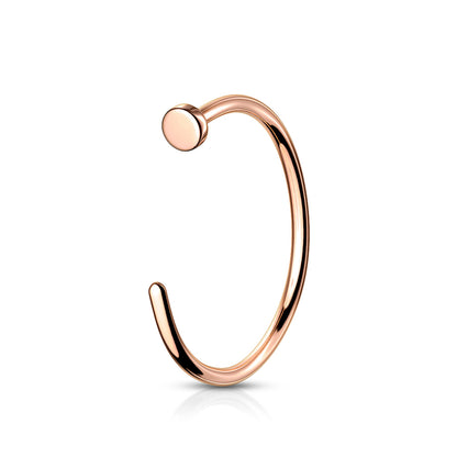 Titanium Rose Gold Nose Ring 18g-20g