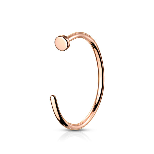 Titanium Rose Gold Nose Ring 18g-20g