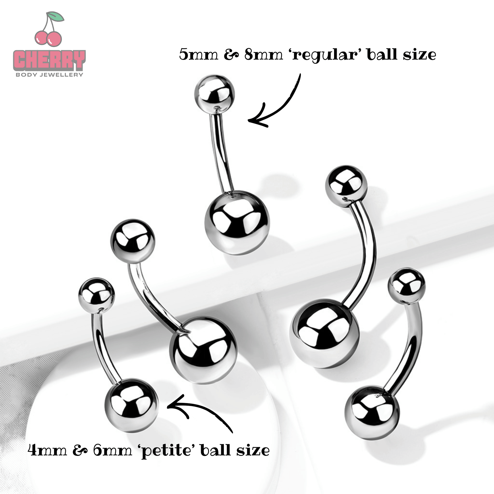 Titanium Silver Curved Barbell - Internally Threaded