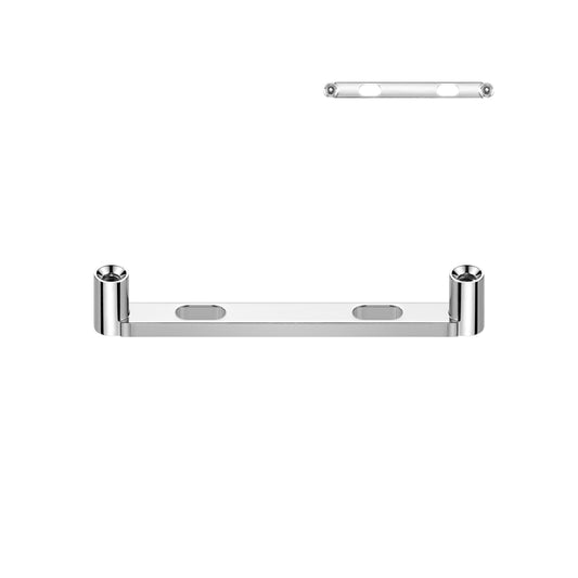 Titanium Silver Flat Surface Piercing Barbell