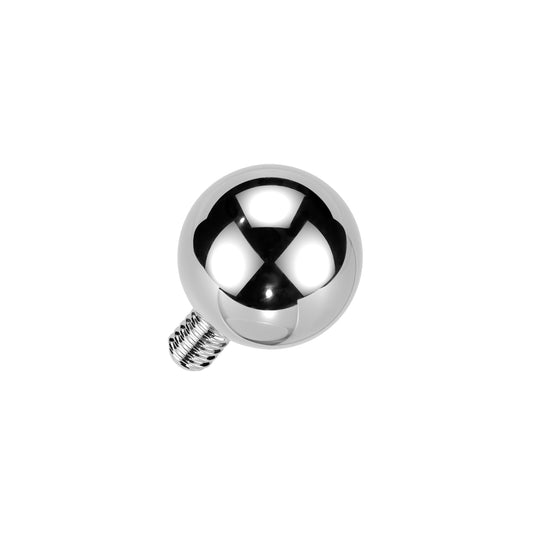 Titanium Silver Internally Threaded Replacement Ball