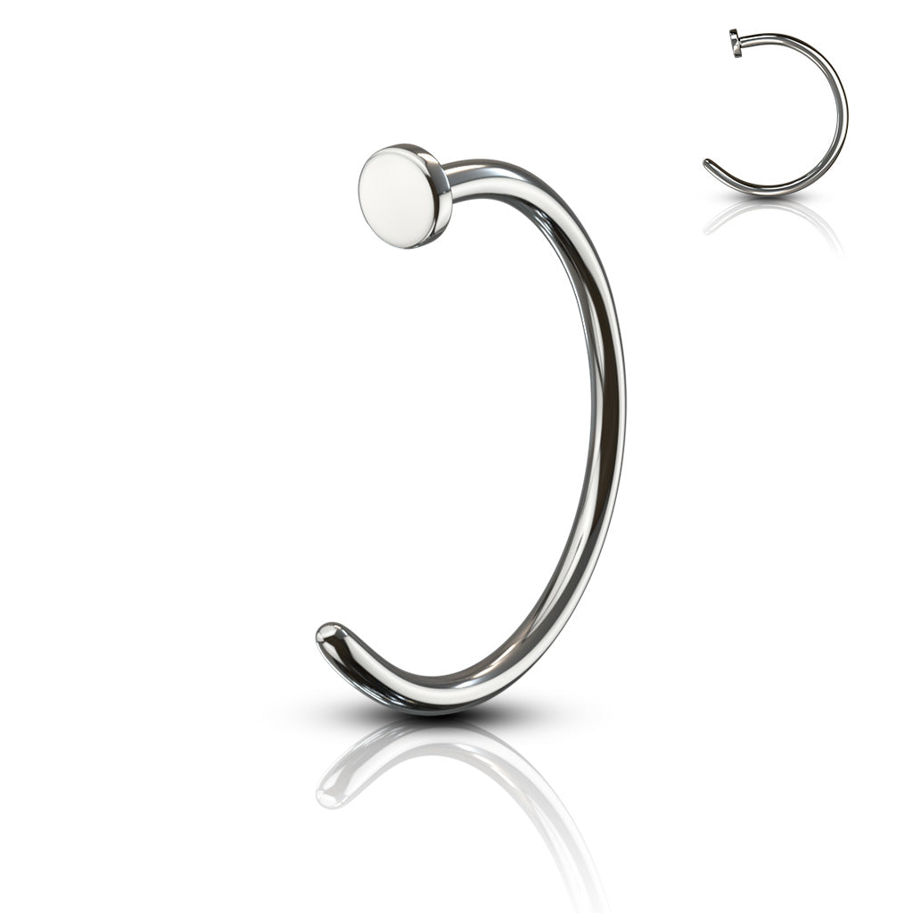 Titanium Silver Nose Ring