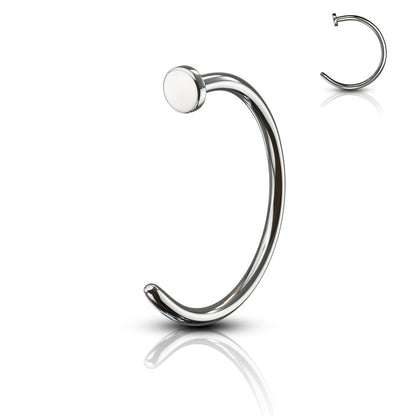Titanium Silver Nose Ring