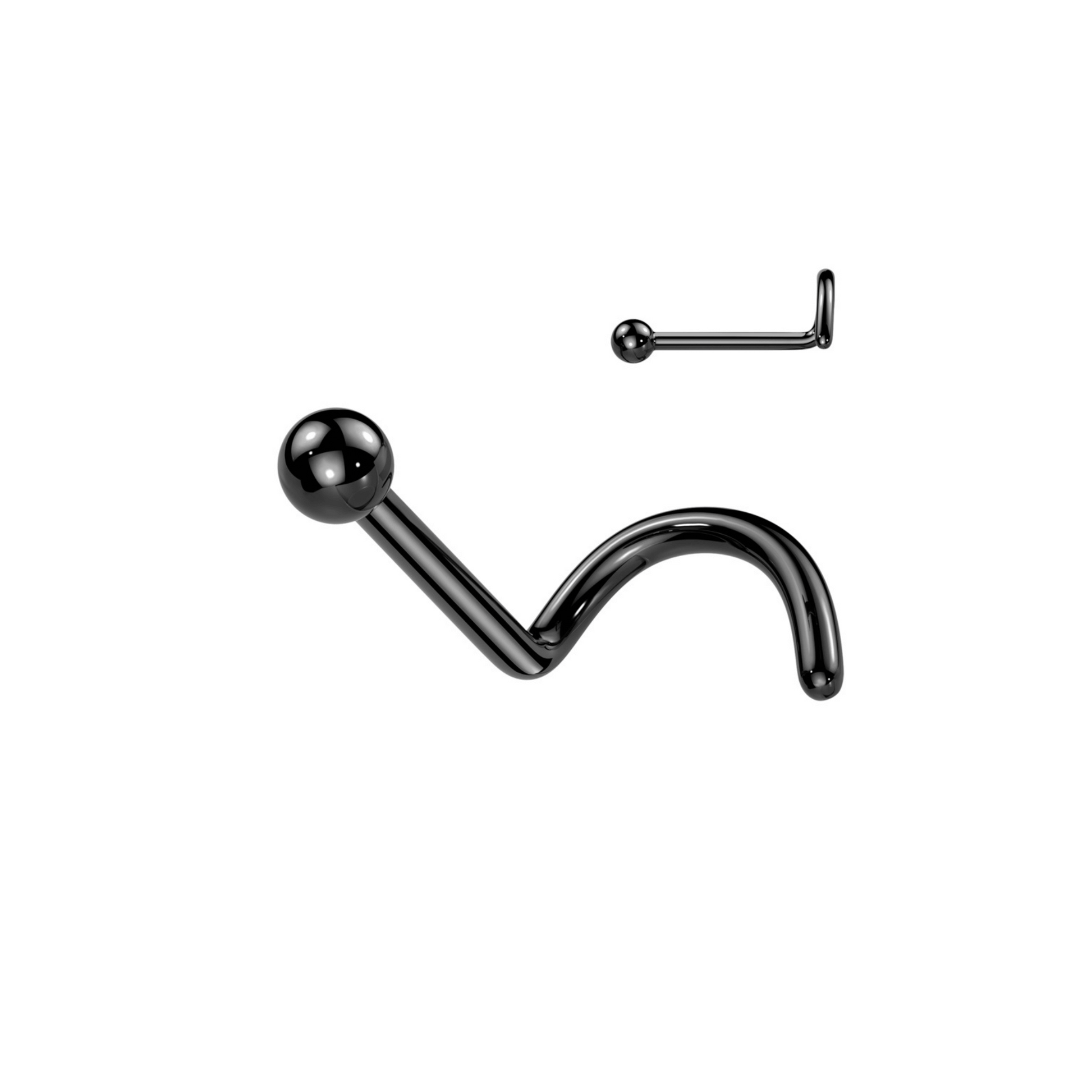 Titanium ball nose screw Black